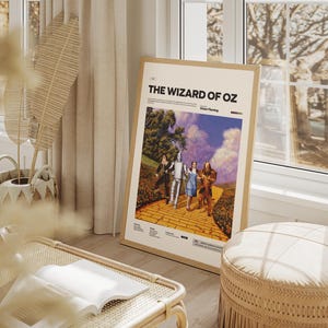 The Wizard of Oz Poster, Victor Fleming 1939 Film The Wizard of Oz Print Poster, Judy Garland Poster, Iconic Movie Print, Cinematic Wall Art image 6