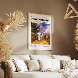 The Wizard of Oz Poster, Victor Fleming 1939 Film The Wizard of Oz Print Poster, Judy Garland Poster, Iconic Movie Print, Cinematic Wall Art image 10