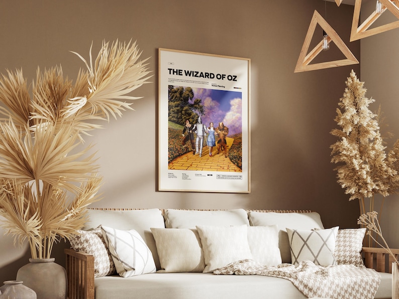 The Wizard of Oz Poster, Victor Fleming 1939 Film The Wizard of Oz Print Poster, Judy Garland Poster, Iconic Movie Print, Cinematic Wall Art image 10