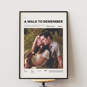 A Walk to Remember-affisch, Mandy Moore-affisch, Shane West-affisch, Adam Shankman-filmen A Walk to Remember-tryck, idé för filmväggkonst