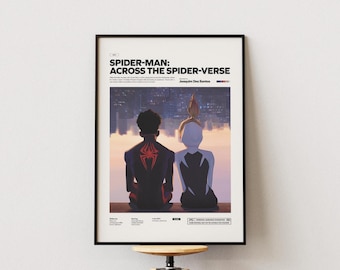 Spider-Man: Across the Spider-Verse Poster, Miles Morales Poster, Gwen Stacy Poster, Spiderman Poster, Movie Wall Decor Idea