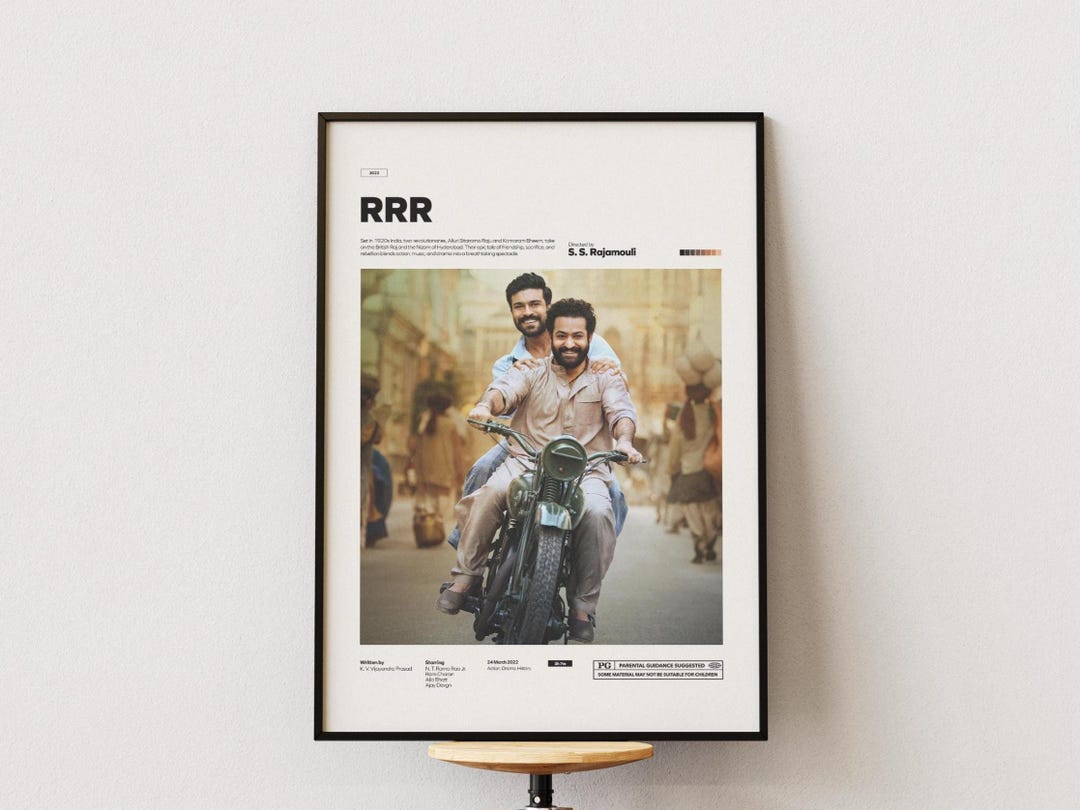 Nr Rama Rao Rrr RRR Poster, N. T. Rama Rao Jr. Poster, Ram Charan Poster, Indian Movie ...