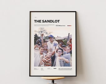 The Sandlot Poster, Childhood Time Movie Poster, David Mickey Evans Film The Sandlot Print, Kids Room Wall Decor Idea