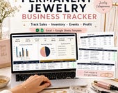 Permanent Jewelry Business Tracker | Sales, Chain Inventory & Pricing Spreadsheet