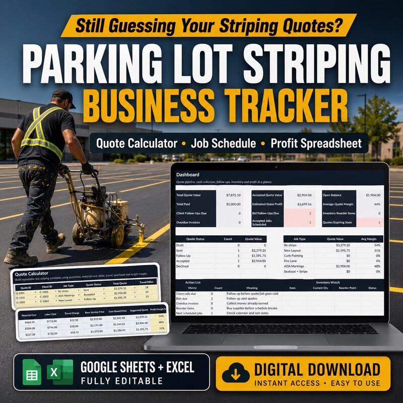 Excel Parking Tracker - Etsy