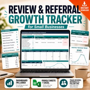 Suivi des avis clients pour les petites entreprises, Feuille de calcul Google Sheets pour le suivi des recommandations, Modèle de demande d'avis clients pour le CRM