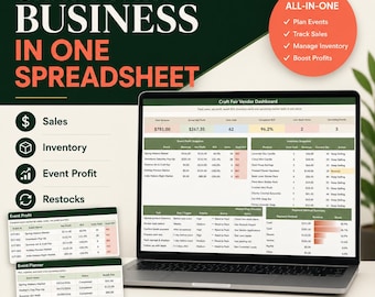 Craft Fair Vendor Profit & Inventory Tracker – Premium Edition