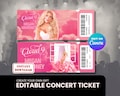 Megan Moroney The Cloud 9 Tour Ticket - Instant Download - Printable and Editable Canva Template product logo