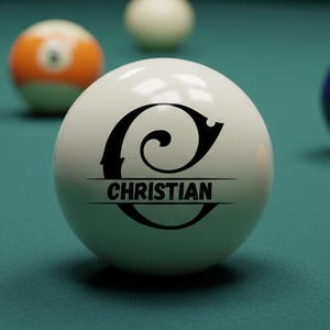 Engraved Cue Ball, Billiards Cue Ball, Best Gift For Dad, Father day gifts, Personalized Cue Ball, Customized billiards Ball, Christmas gift