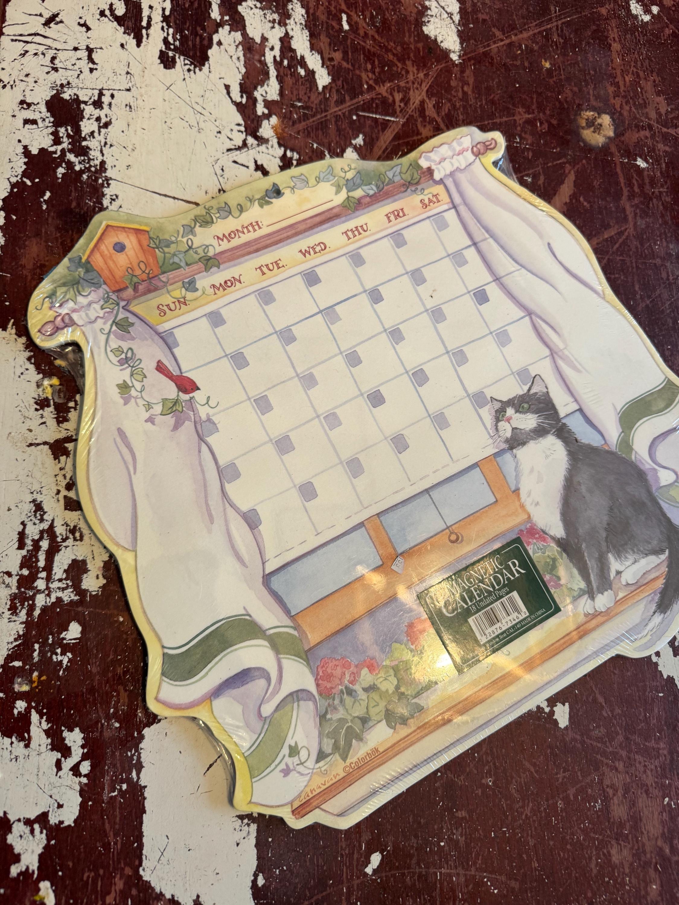 Magnetic Cat Calendar - Etsy