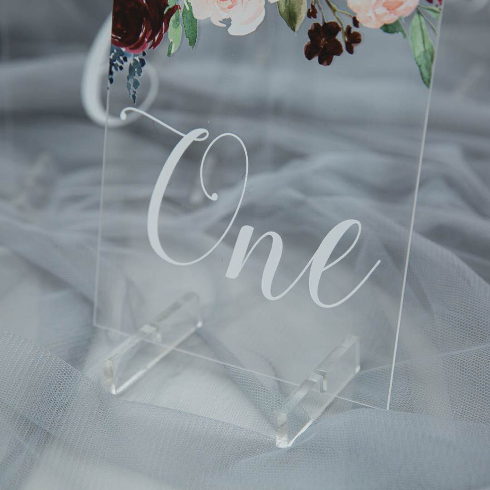 Acrylic Table Numbers acrylic sign stand Lucite sign stand Etsy