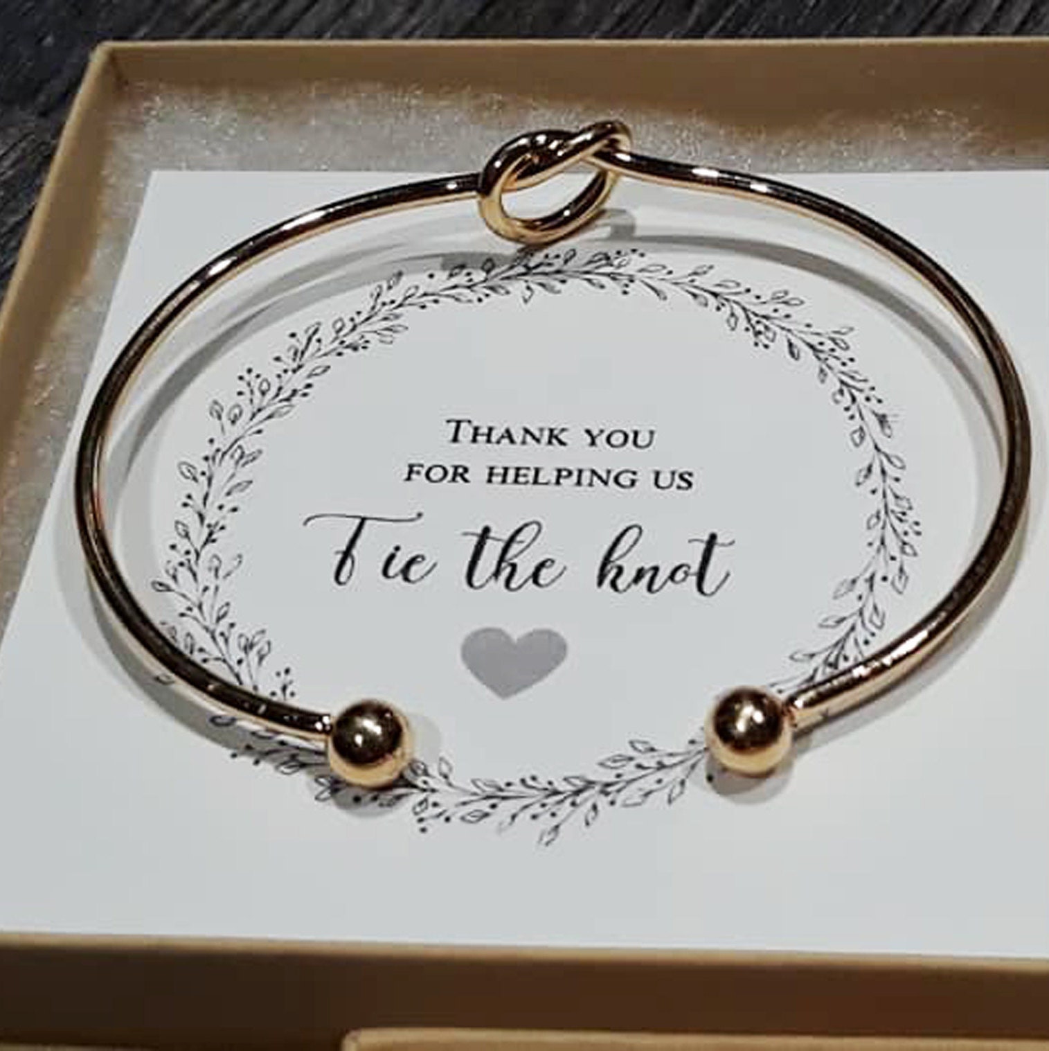 etsy tie the knot bracelet