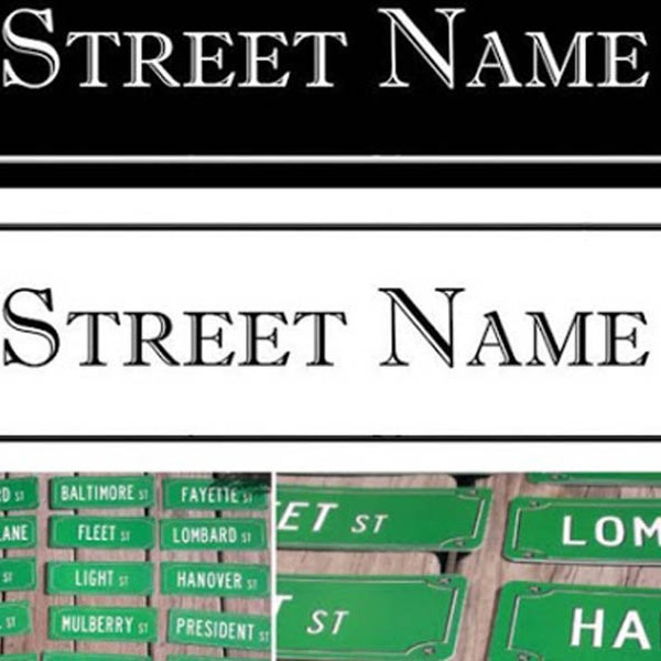 Paper Street Signs