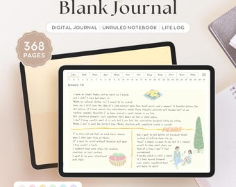 Blank Notebook ｜ 6-Color Set ｜ Digital Journal ｜ Hyperlinked