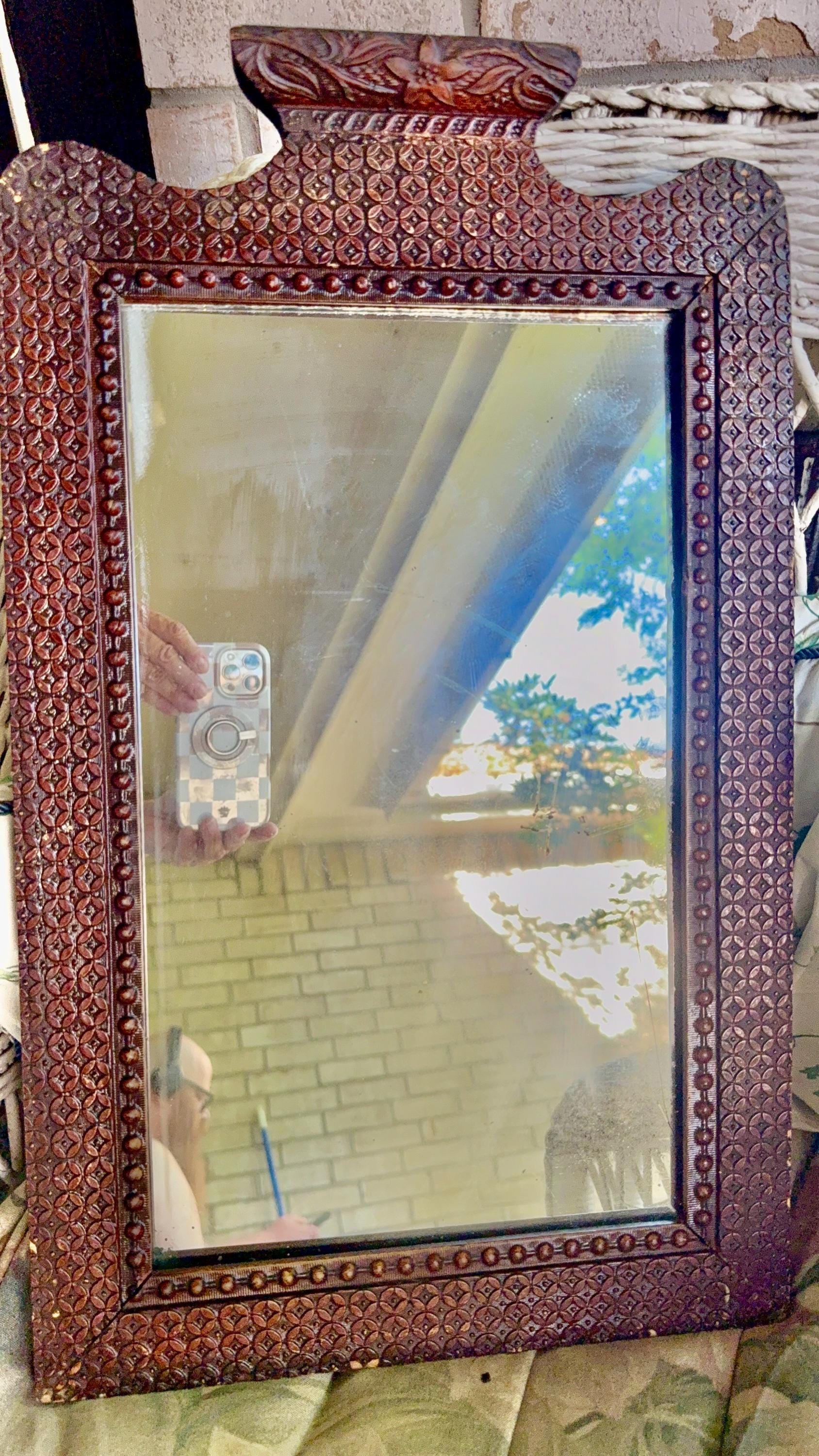 Tramp Art Mirror - Etsy