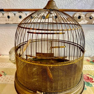 Vintage Hendrix Brass Bird Cage - Etsy