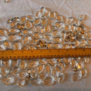 Vintage cut glass Crystals and Prisms for Chandeliers and Suncatchers crafting
