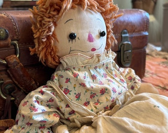 Vintage Raggedy Ann Doll I Love You