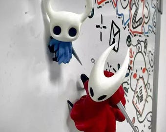 Custom-Made Hornet + Hollow Knight Magnet Figures – Cute Game Character Fridge Magnets, Customised Desktop Decor Collectible Gift