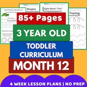 植物をテーマにした幼児向けカリキュラム 12ヶ月目 | 3歳児向けアクティビティブック | アルファベットのなぞり書き（A～Z） | 算数ワークシート | 就学前アクティビティ 85ページ以上