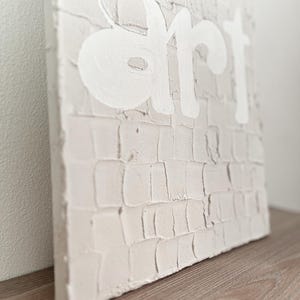 Minimal Textured Wall Art: One of a Kind Structure Study, Neutral Calming Abstract Art, Handmade Original