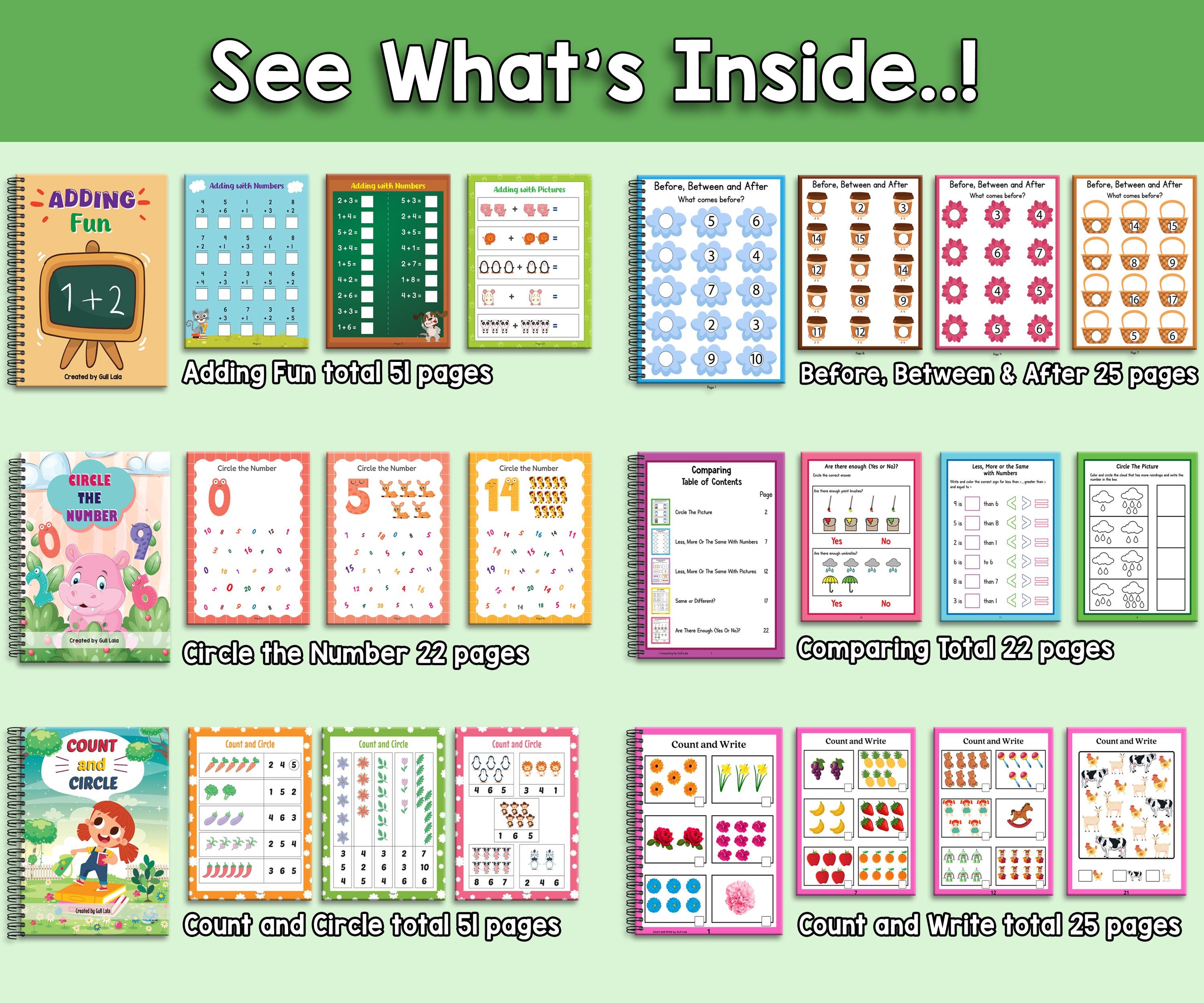 Kindergarten Math Worksheets Mega Bundle | Counting Numbers 1–100 ...