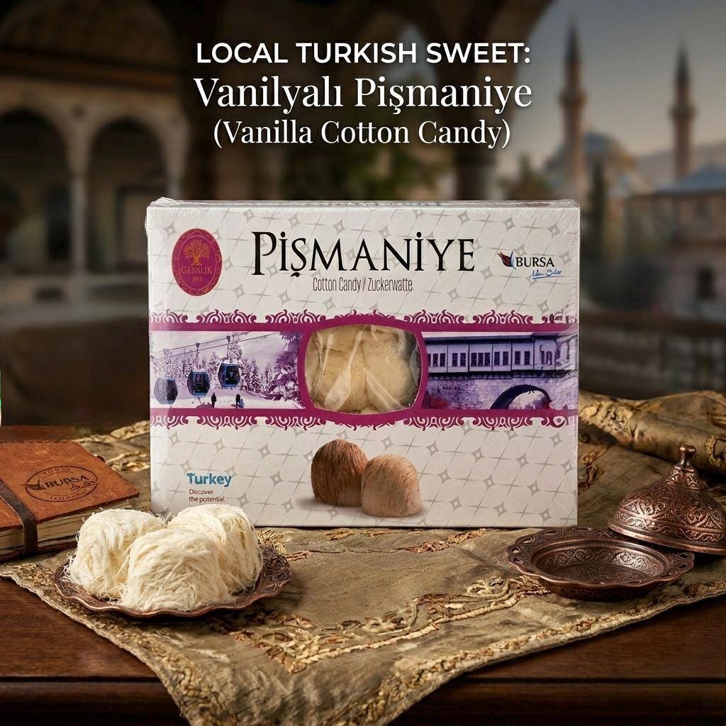 Vanilla Turkish Floss Halva 250g - Gourmet Pismaniye - Traditional