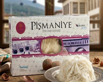 Vanilla Turkish Floss Halva 250g - Gourmet Pismaniye - Traditional