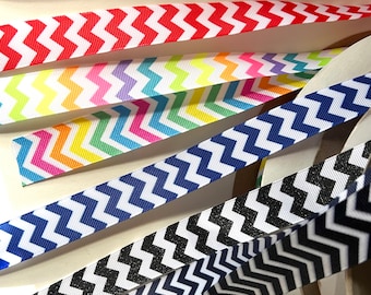 Chevron Ribbon Neon Chevron Rainbow Chevron Glitter Chevron Pink Chevron Hairbow Ribbon