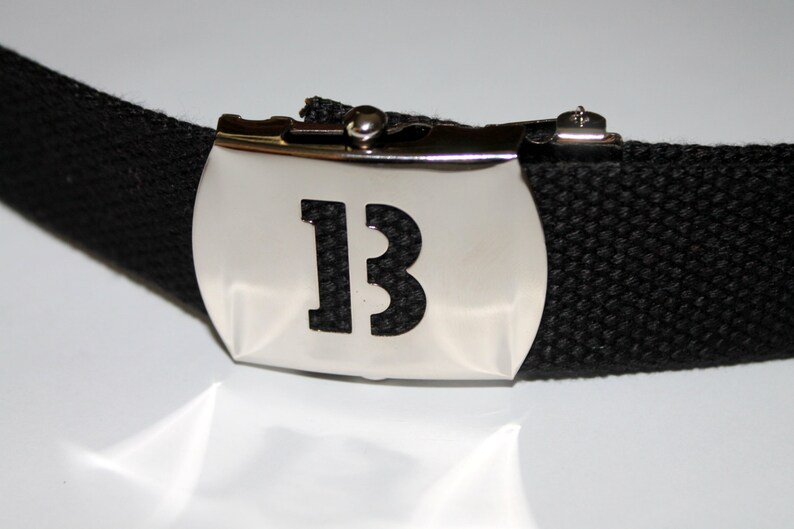 Black and Grey Letter Belt Kids and Adults Etsy