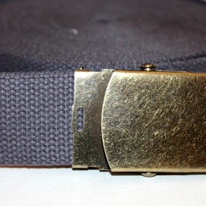 Dark Grey Mens Belt Slide or D Ring 1.5" Wide