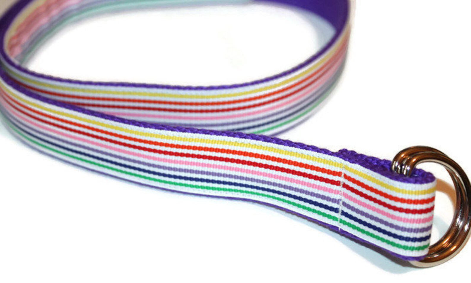 Girls Rainbow Belt Rainbow Ribbon Belt Girls Rainbow D Ring Etsy