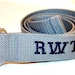 Navy Striped D Ring Belt Striped Monogram Belt Striped Slide Buckle ...