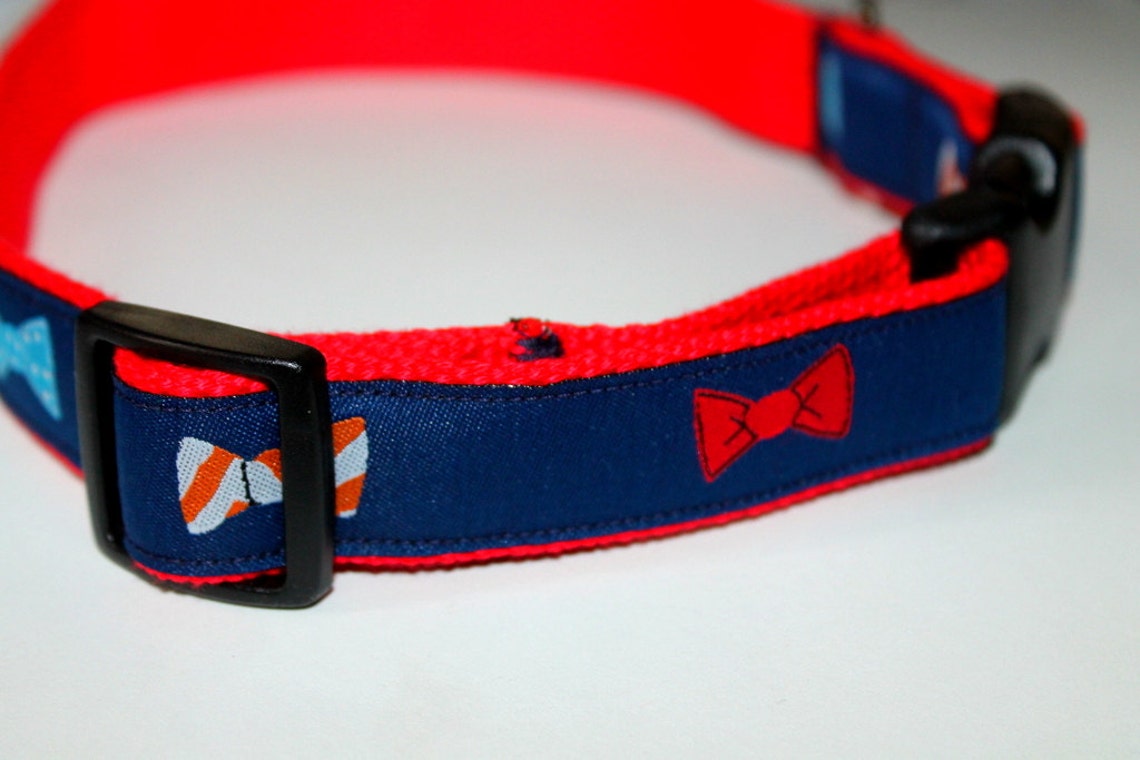 Bow Tie Dog Collars Preppy Dog Collar and Leash Large Dog Etsy
