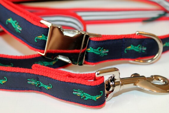 parisian pet croc texture personalized dog collar