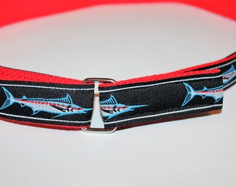 Kids Marlin Belt combination belt Sailfish Belt Black Boating Belt Kids Black Marlin Belt