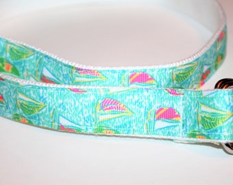 Girls Sailboat Belt Pastel D Ring Belt  Children's Belt Pink Sailboat Belt Girls XL Belt