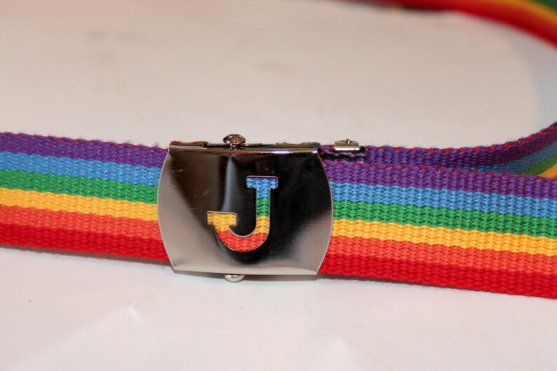 Rainbow Belt Adults Belt Kids Letter Buckle Belt Rainbow Slide Buckle Belt Kids Rainbow Belt Adult Rainbow Belt Letter Belt Extended Sizes