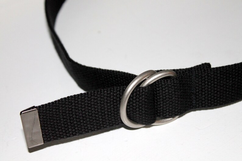 Kids bing Belt Black D Ring Boys Black Belt Adjustable D Etsy