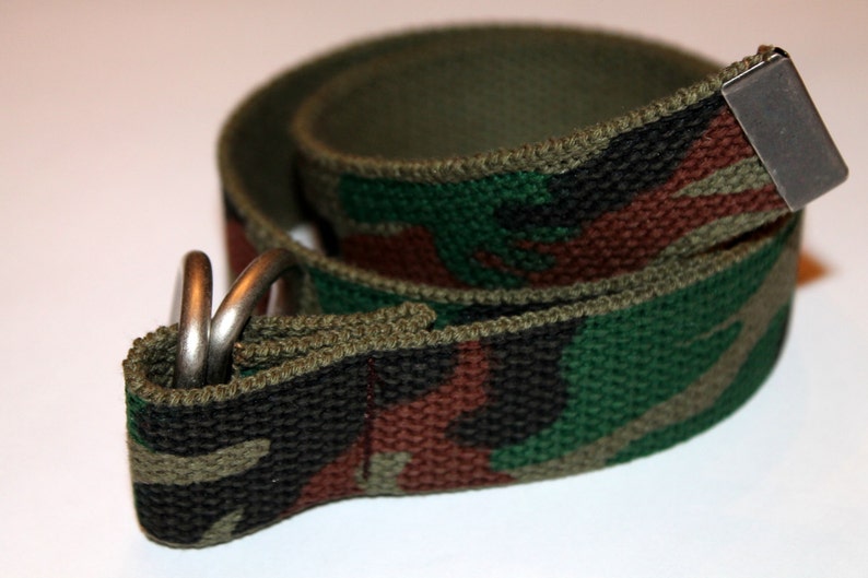 Men's Camouflage Belt Camo Buckle Belt Slide Buckle Belt Etsy