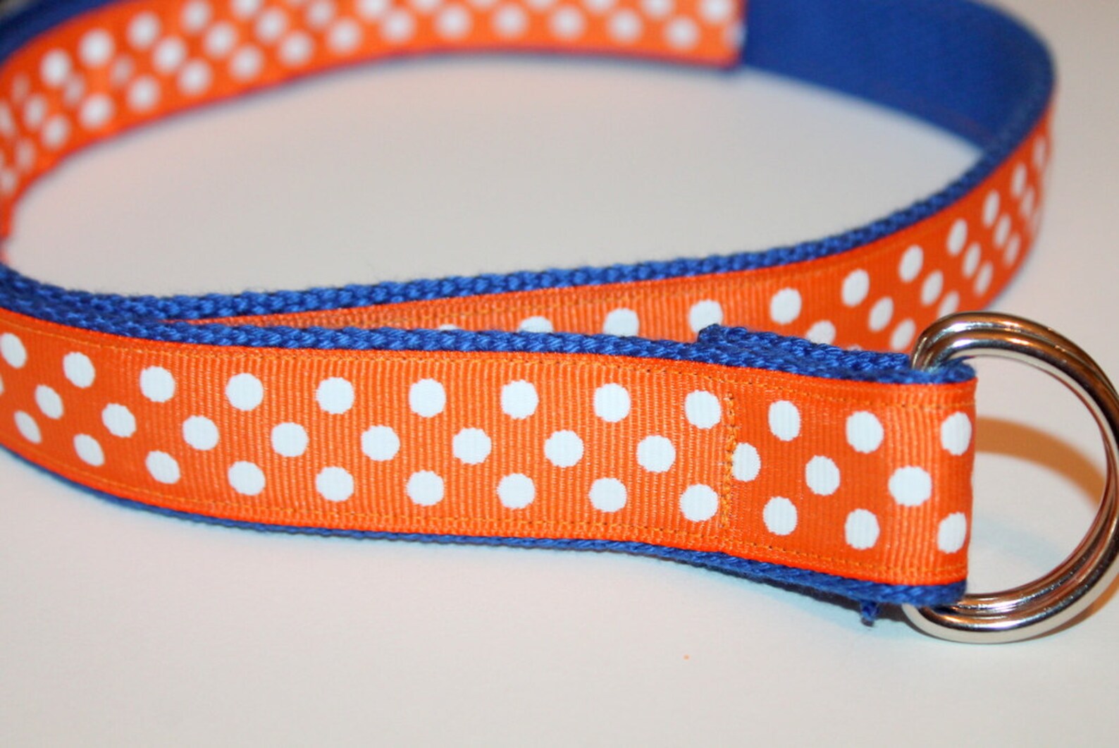 Kids Orange Belt Orange and Blue Polka Dots Belt Orange Polka | Etsy