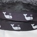 Whale Ribbon Navy Whale Ribbon White and Navy Whale Ribbon White Whale ...