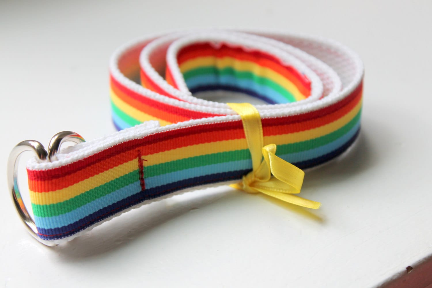 Kids Rainbow Belt Rainbow Ribbon Belt Girls Rainbow D ring Etsy