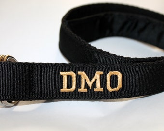 Kids Black D Ring Belt Kids Black SChool Belt Boys Black BElt Kids Ribbon Belt Monogram Belt Personalized Belt Embroidered Black and Khaki