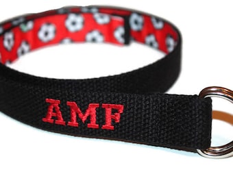 Kids Soccer Belt Personalized Soccer belt Boys Monogram Belt Personalized Reversible Belt Kids Soccer Boys Reversible D ring Belt