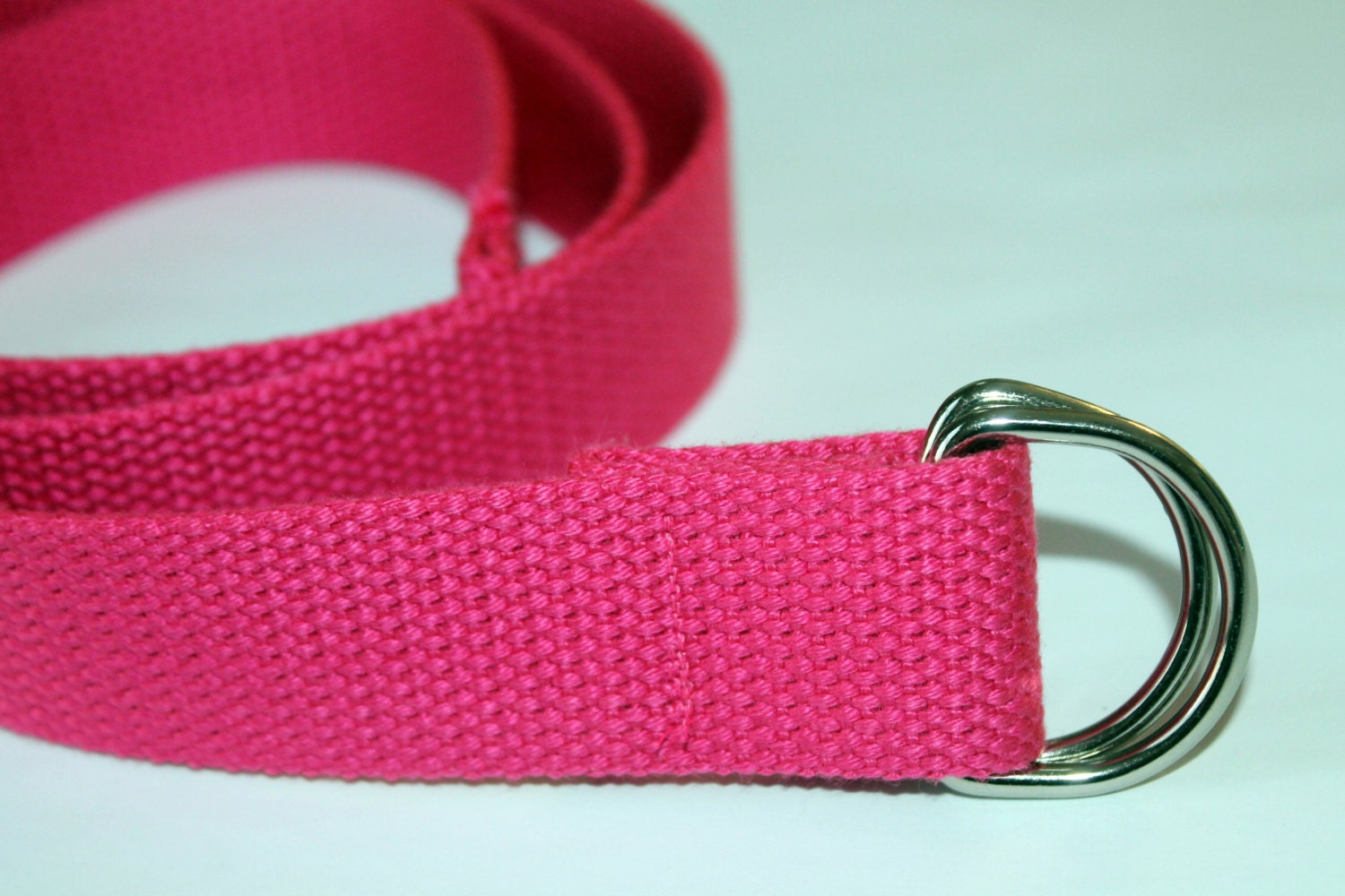 pink fabric belt