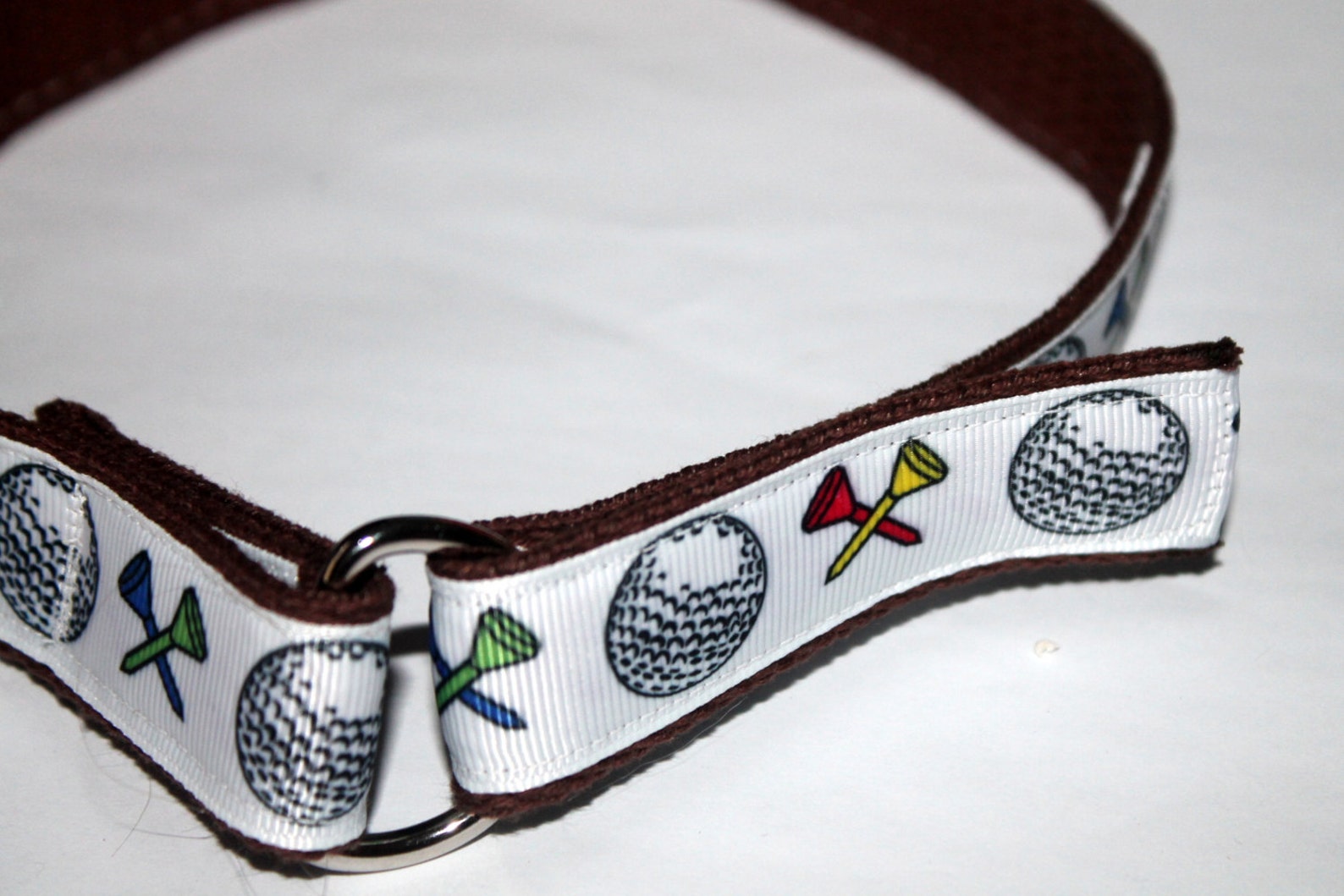 Kids Golf Belt Solid Brown Hook and Loop and D Ring Etsy