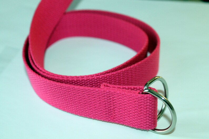 pink fabric belt