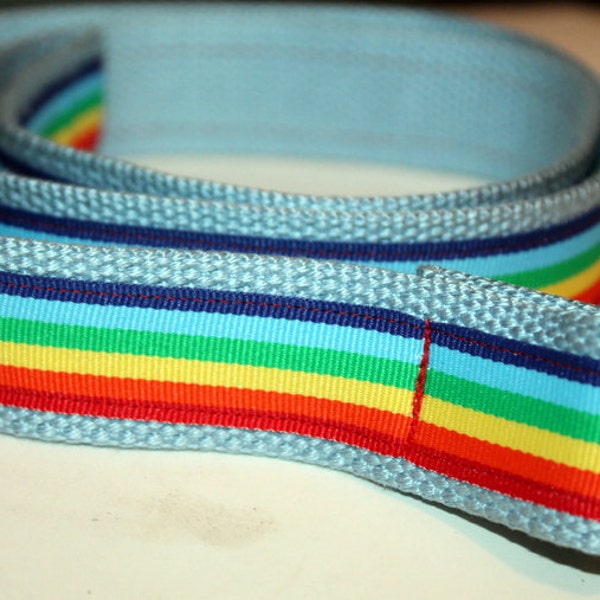 Retro Rainbow Belt 1.25" Wide Mens rainbow belt Ladies Rainbow BElt Adult Size Rainbow Belt Costume Belt