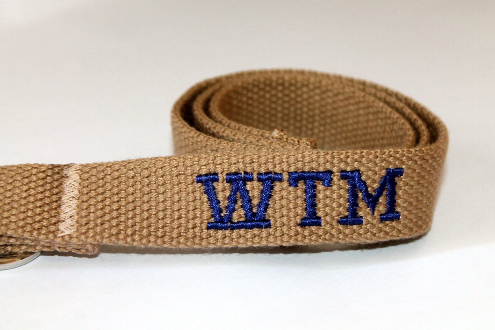 Boys Brown Belt Brown D Ring Boys Monogram Belt Brown bing Etsy